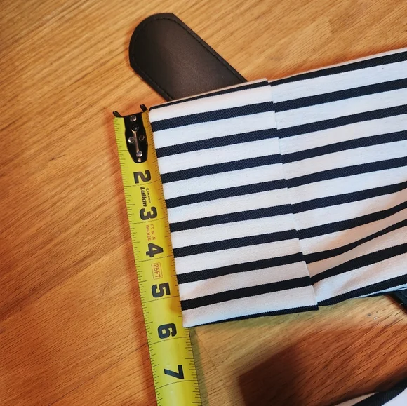 Anne Klein Black and White Striped Jacket - Picture 10 of 11